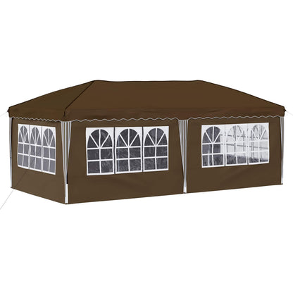 Tenda per feste a pop-up 575 x 288 x 245 cm Tortora | homemem39