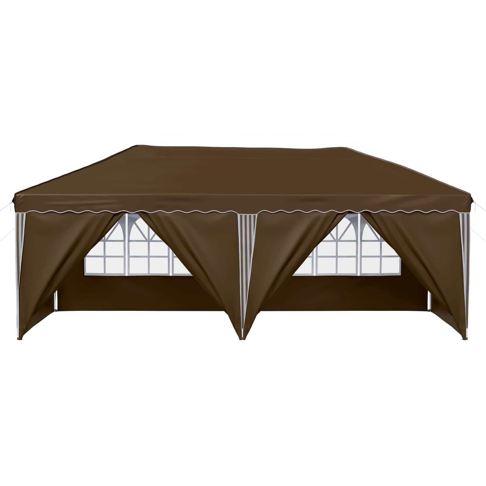 Tenda per feste a pop-up 575 x 288 x 245 cm Tortora | homemem39