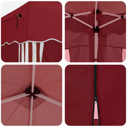 Tenda per feste a pop-up 575 x 288 x 245 cm Borgogna