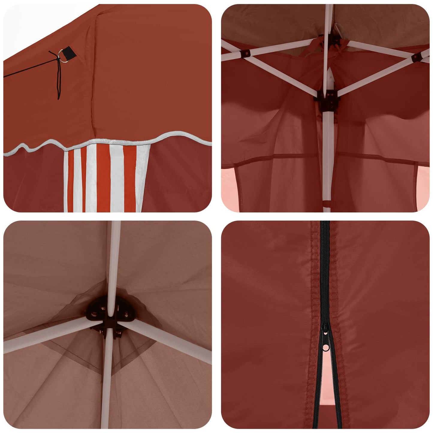 Tenda per feste a pop-up 575 x 288 x 245 cm Terracotta