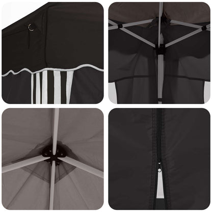 Tenda per feste a pop-up 575 x 288 x 245 cm Nero