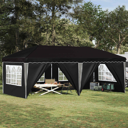 Tenda per feste a pop-up 575 x 288 x 245 cm Nero | homemem39