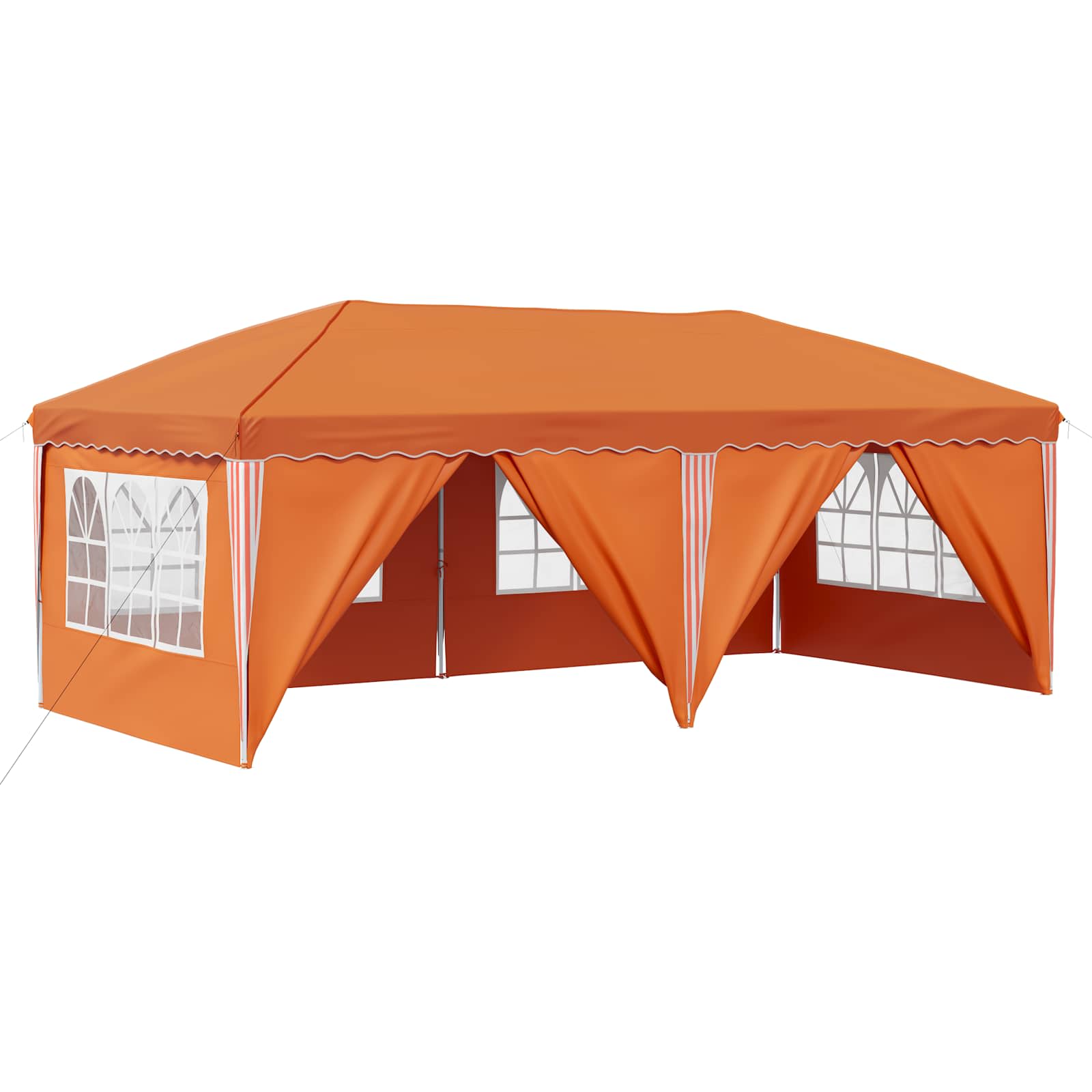 Tenda per feste a pop-up 575 x 288 x 245 cm Arancione | homemem39