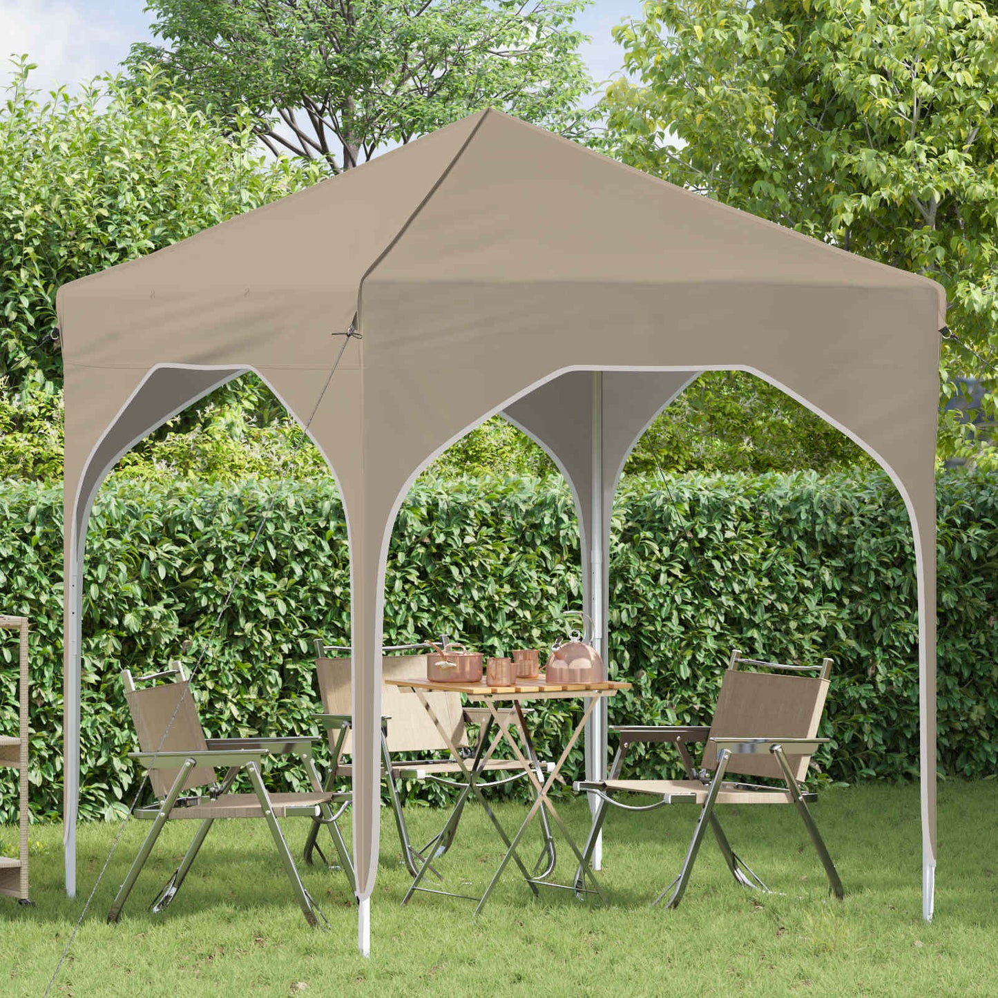 Tenda per feste a pop-up 194 x 194 x 245 cm Crema | homemem39