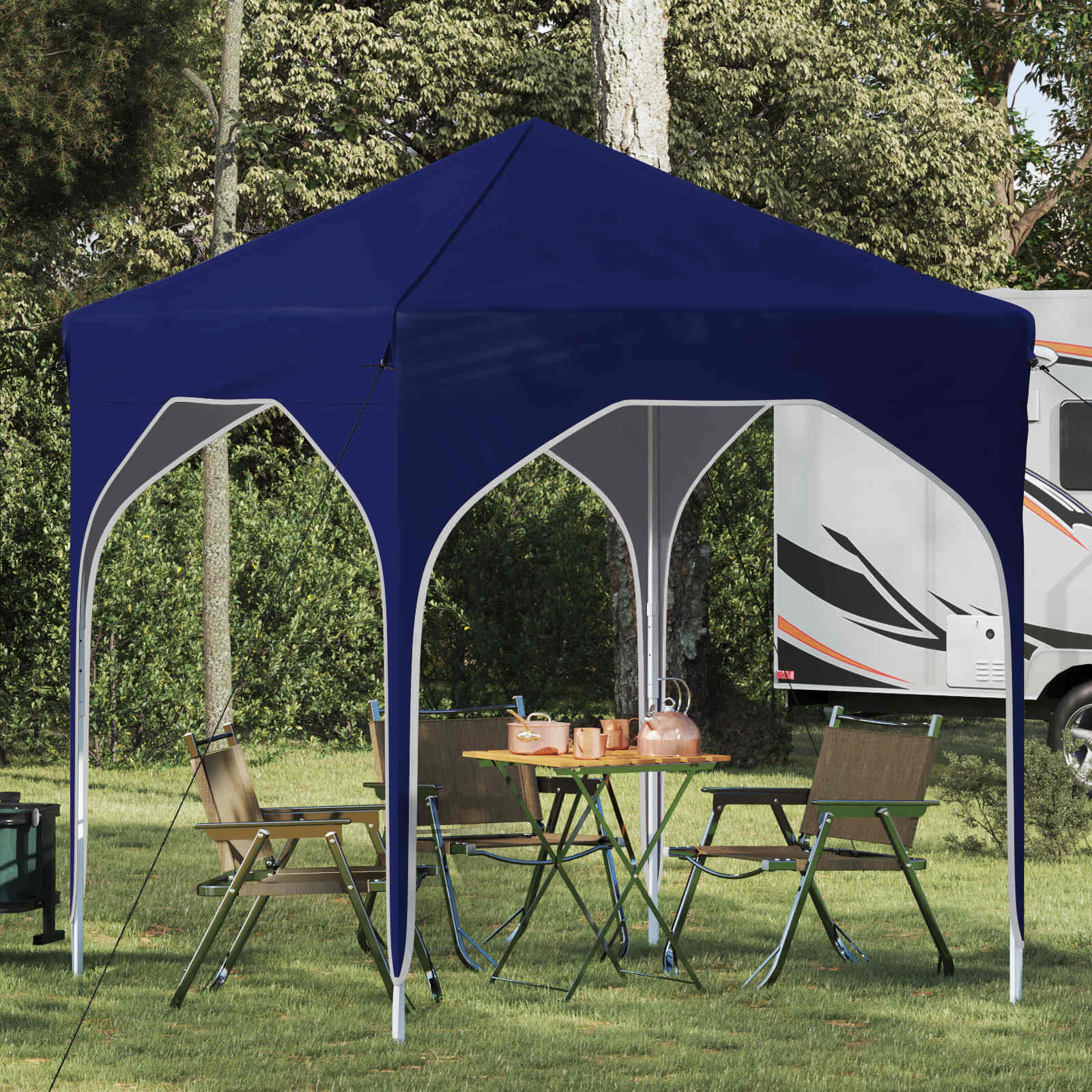 Tenda per feste a pop-up 194 x 194 x 245 cm Blu | homemem39