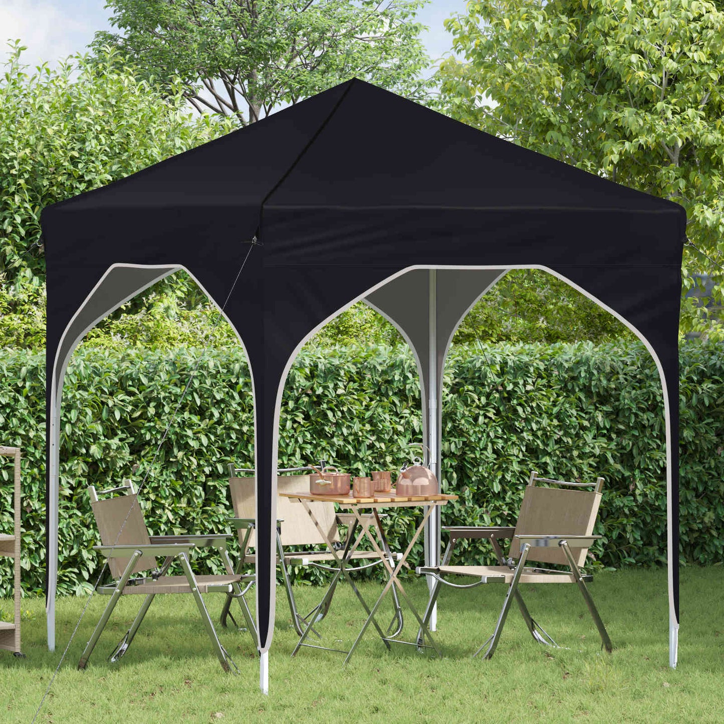 Tenda per feste a pop-up 194 x 194 x 245 cm Antracite
