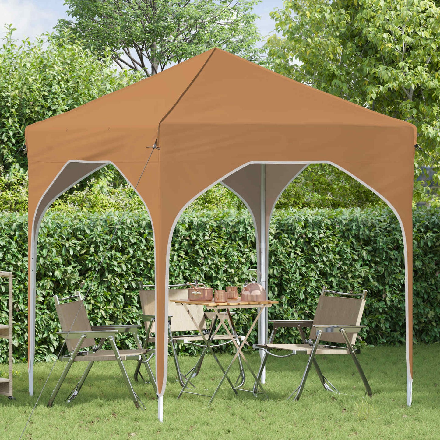 Tenda per feste a pop-up 194 x 194 x 245 cm Beige | homemem39