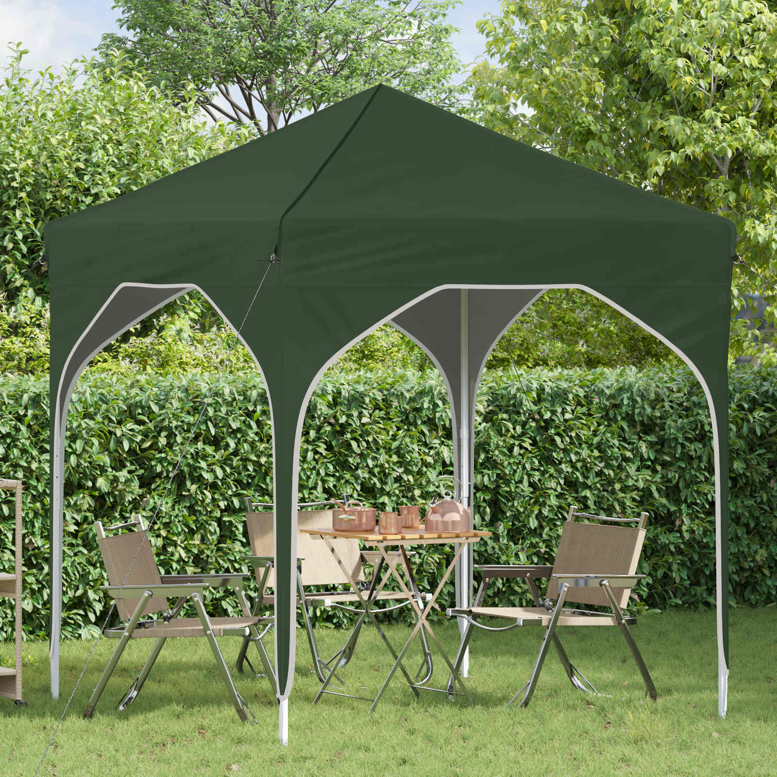 Tenda per feste a pop-up 194 x 194 x 245 cm Verde | homemem39