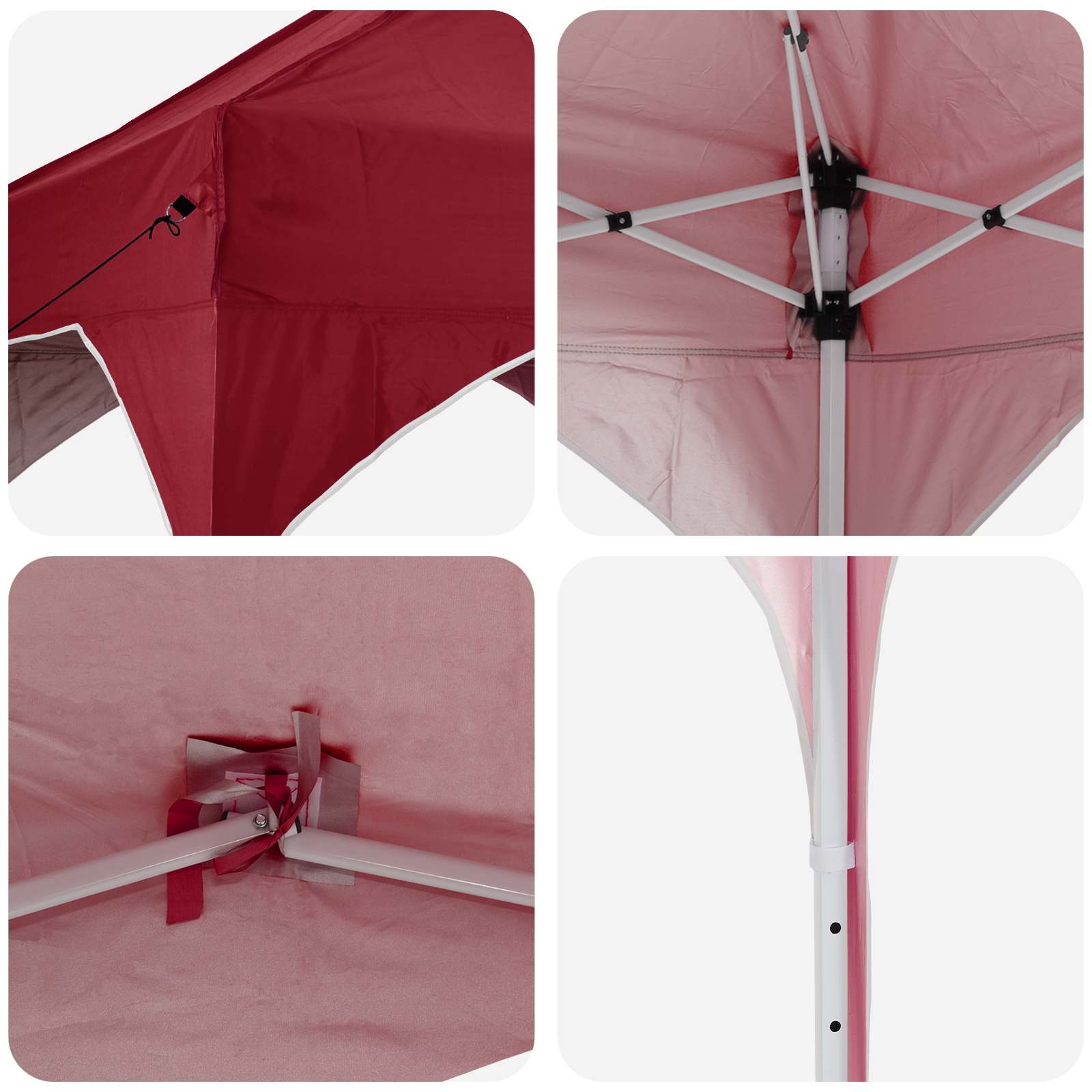 Tenda per feste a pop-up 194 x 194 x 245 cm Borgogna | homemem39