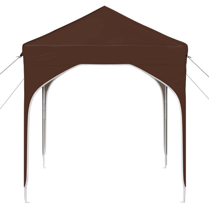 Tenda per feste a pop-up 194 x 194 x 245 cm Marrone