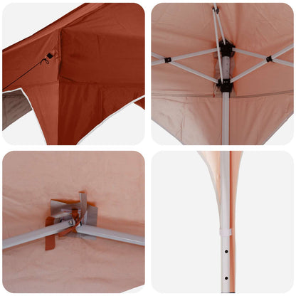 Tenda per feste a pop-up 194 x 194 x 245 cm Terracotta | homemem39