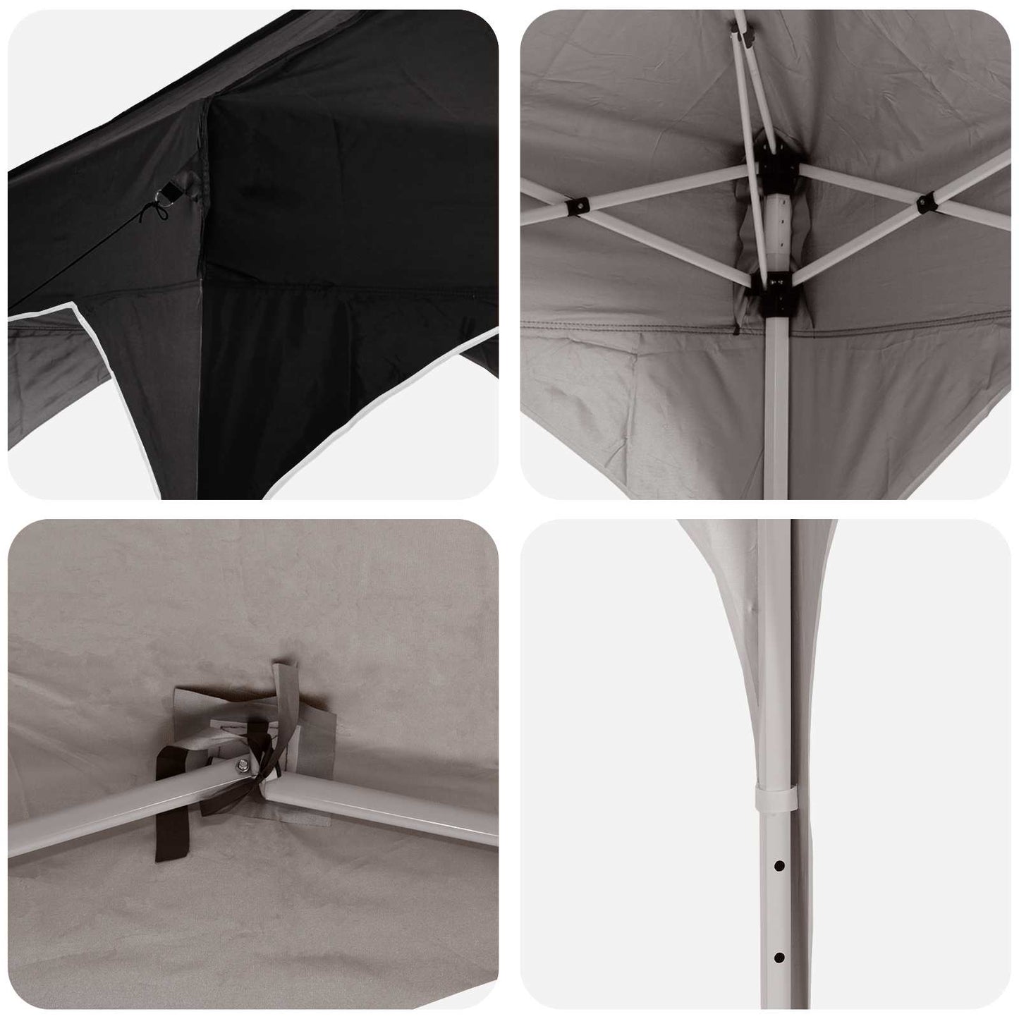 Tenda per feste a pop-up 194 x 194 x 245 cm Nero | homemem39