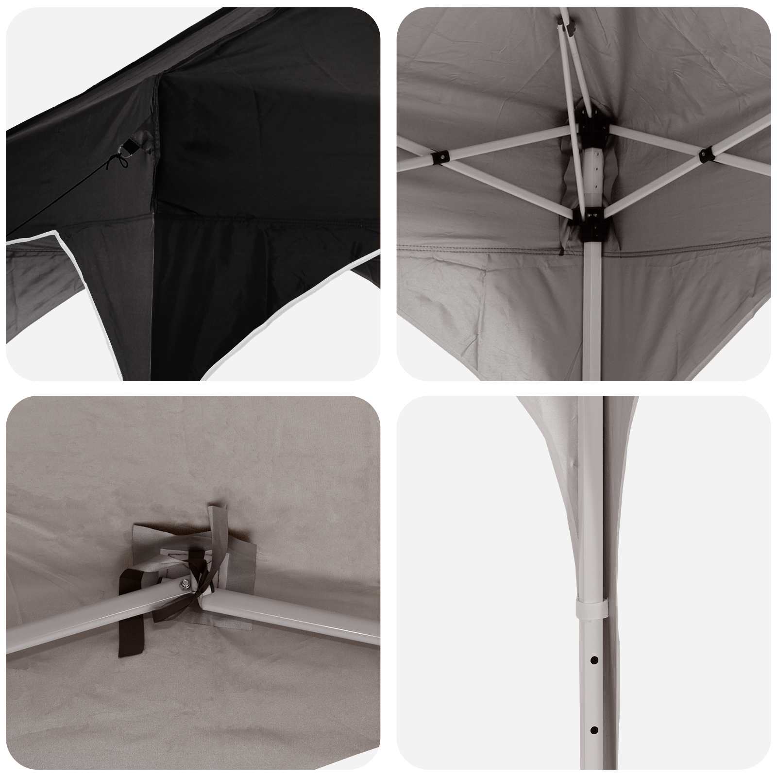 Tenda per feste a pop-up 194 x 194 x 245 cm Nero | homemem39