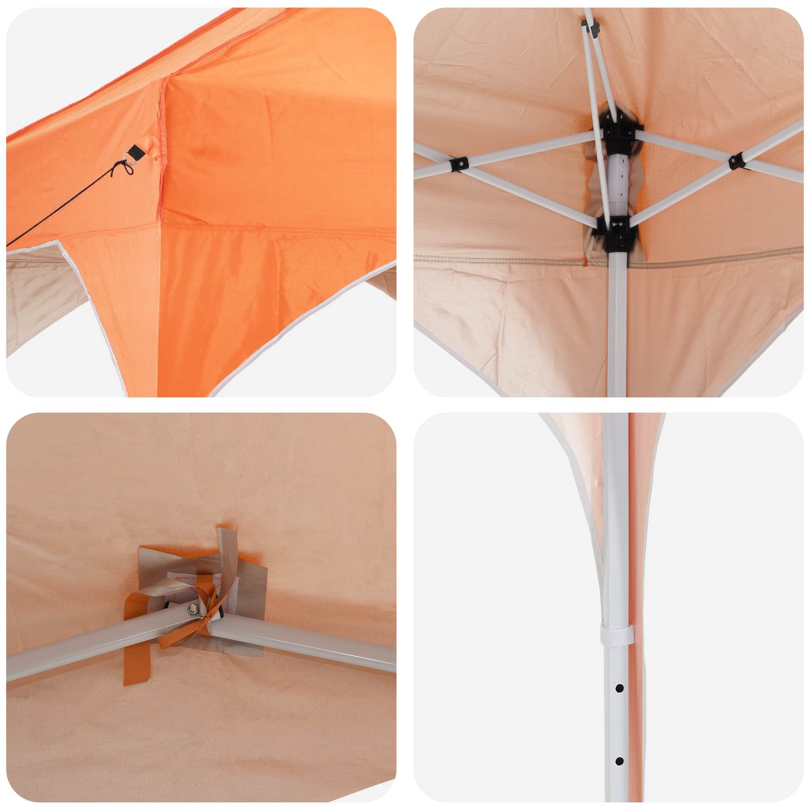 Tenda per feste a pop-up 194 x 194 x 245 cm Arancione | homemem39