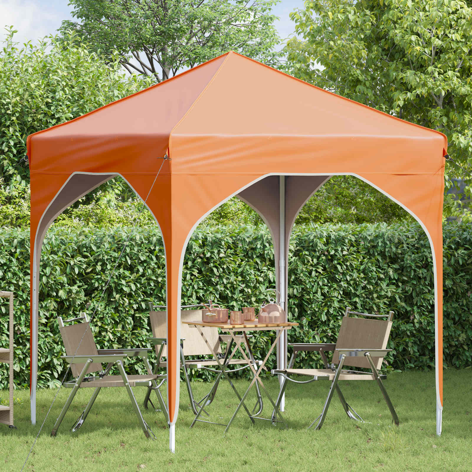 Tenda per feste a pop-up 194 x 194 x 245 cm Arancione | homemem39