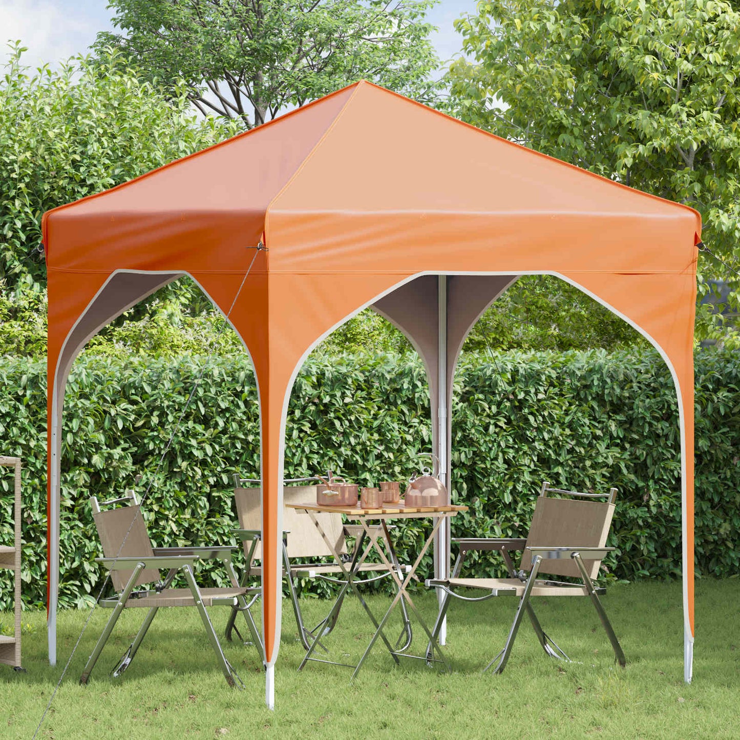 Tenda per feste a pop-up 194 x 194 x 245 cm Arancione