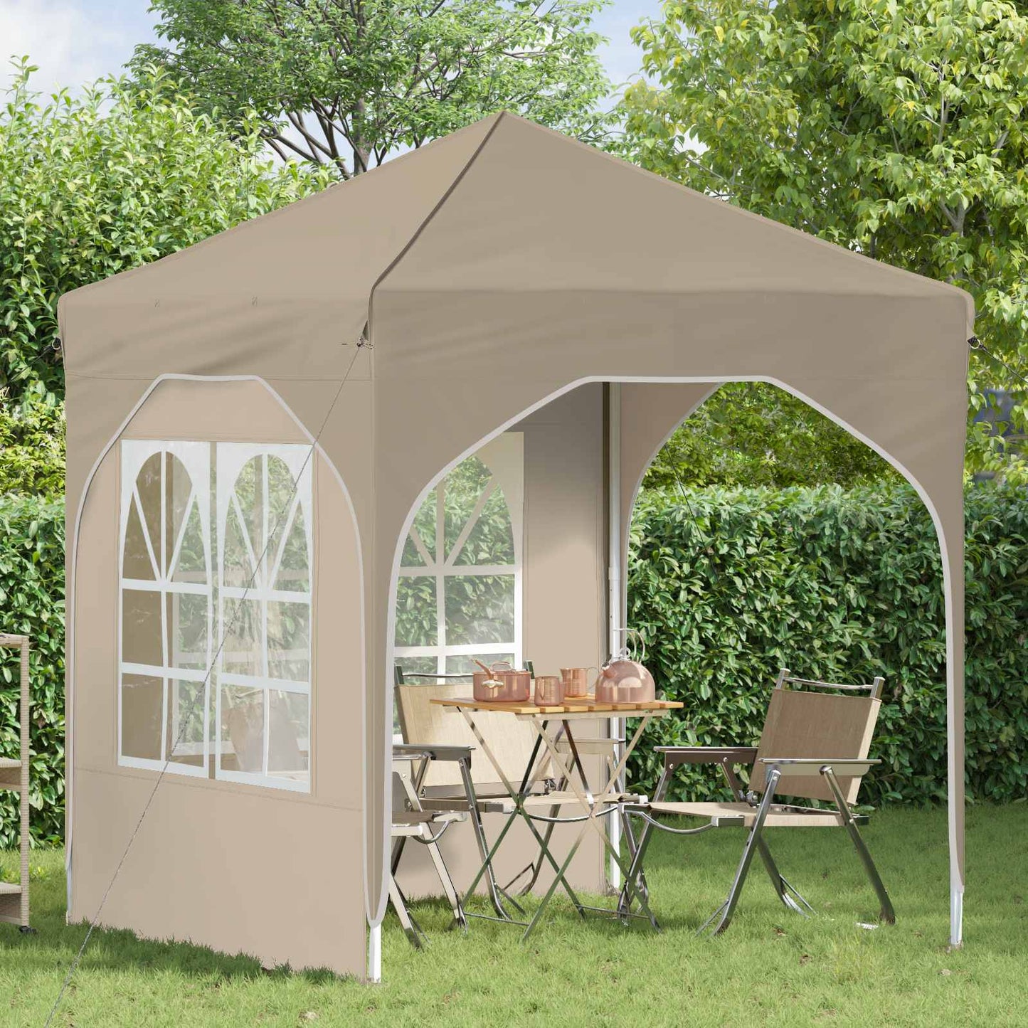 Tenda per feste a pop-up 192 x 192 x 245 cm Crema | homemem39