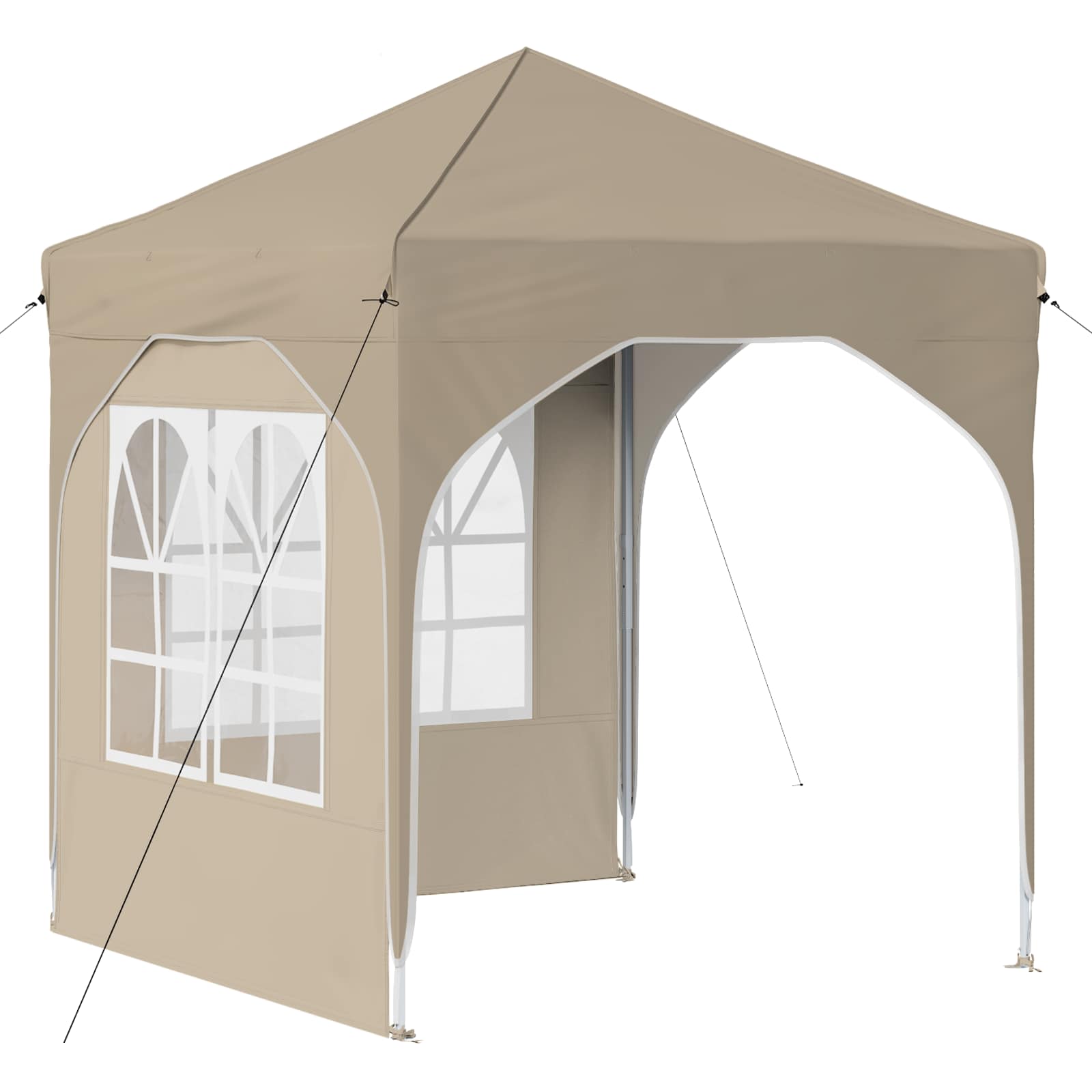 Tenda per feste a pop-up 192 x 192 x 245 cm Crema | homemem39