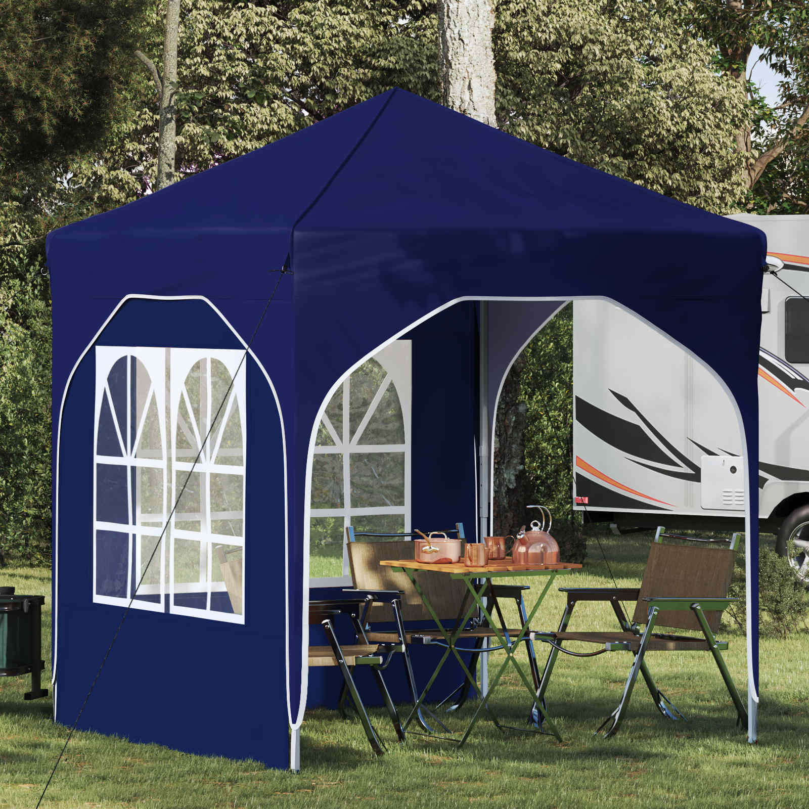 Tenda per feste a pop-up 192 x 192 x 245 cm Blu | homemem39