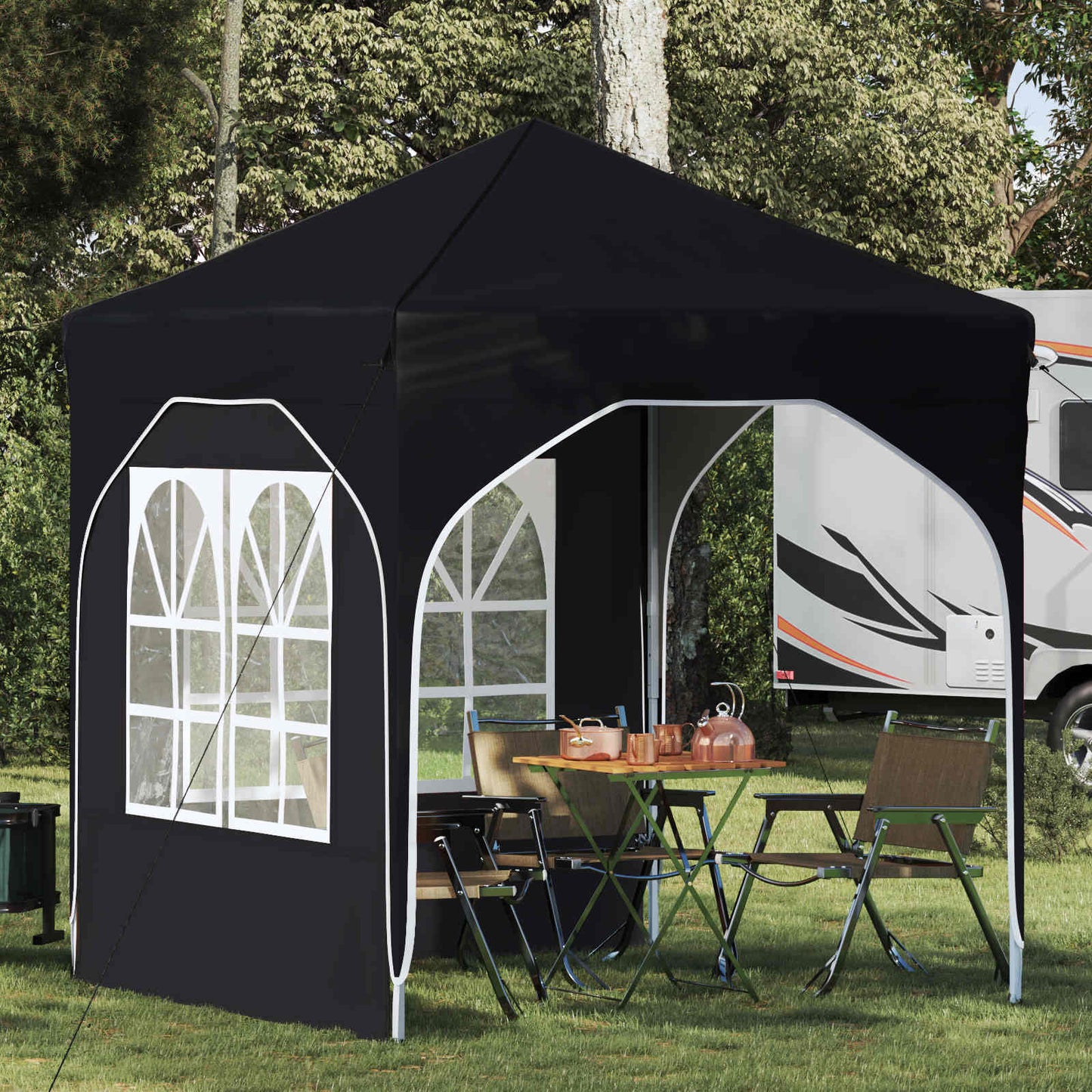 Tenda per feste a pop-up 192 x 192 x 245 cm Antracite | homemem39