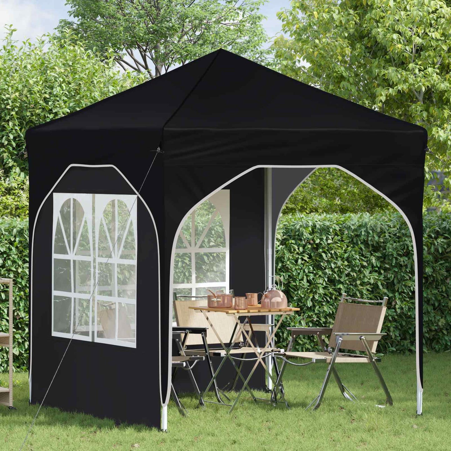 Tenda per feste a pop-up 192 x 192 x 245 cm Antracite | homemem39
