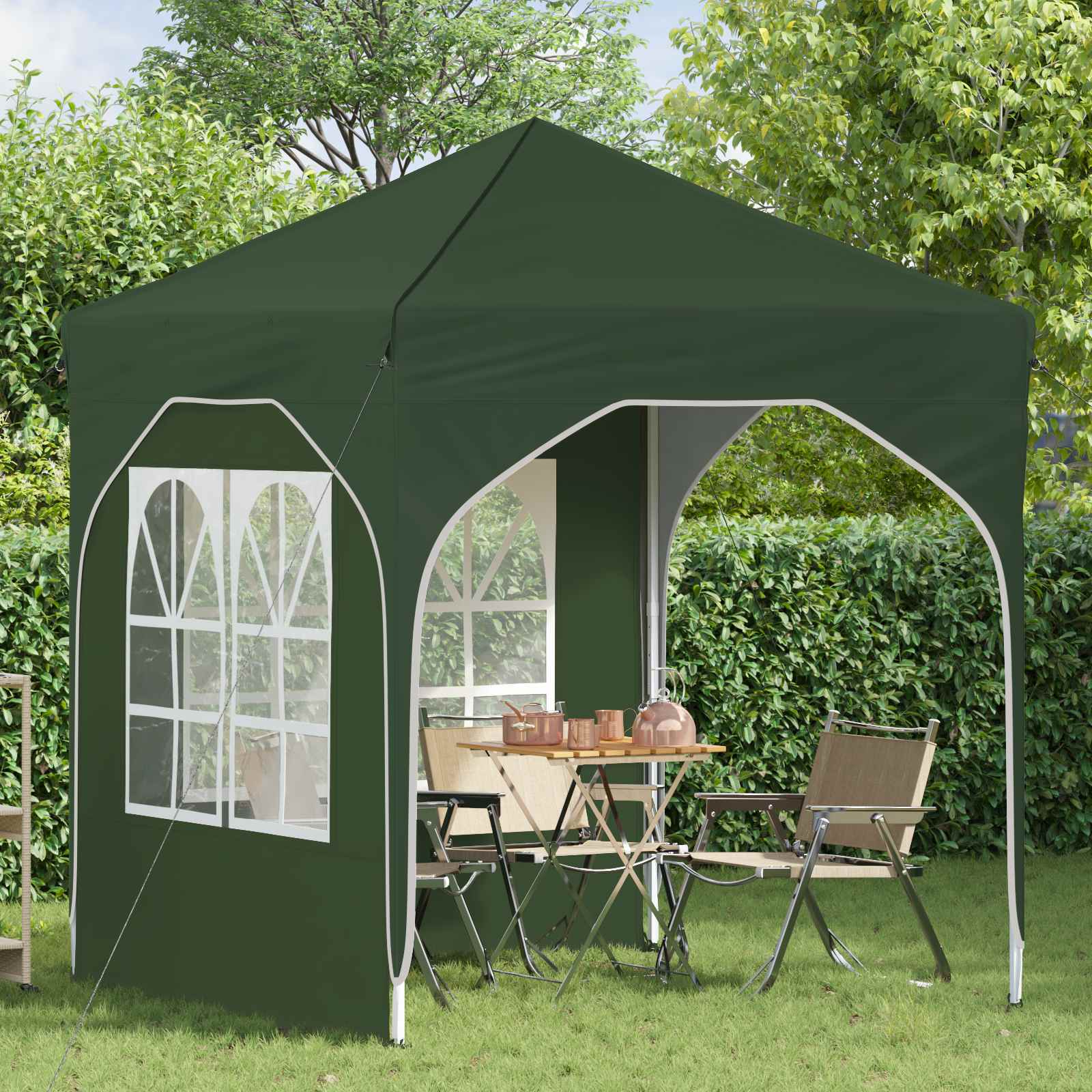 Tenda per feste a pop-up 192 x 192 x 245 cm Verde | homemem39