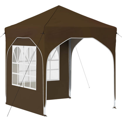 Tenda per feste a pop-up 192 x 192 x 245 cm Tortora | homemem39