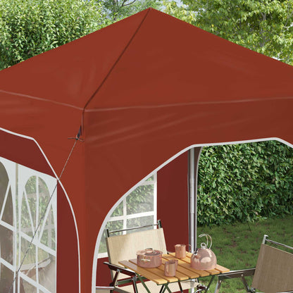 Tenda per feste a pop-up 192 x 192 x 245 cm Terracotta | homemem39