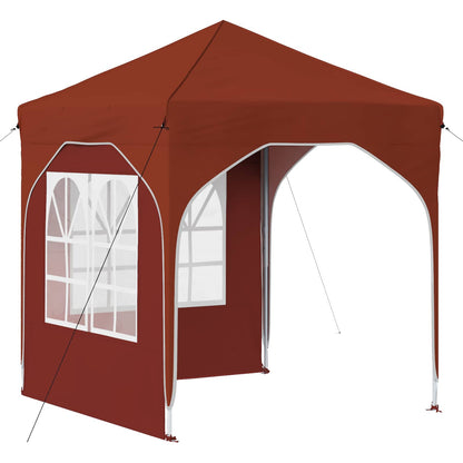 Tenda per feste a pop-up 192 x 192 x 245 cm Terracotta | homemem39