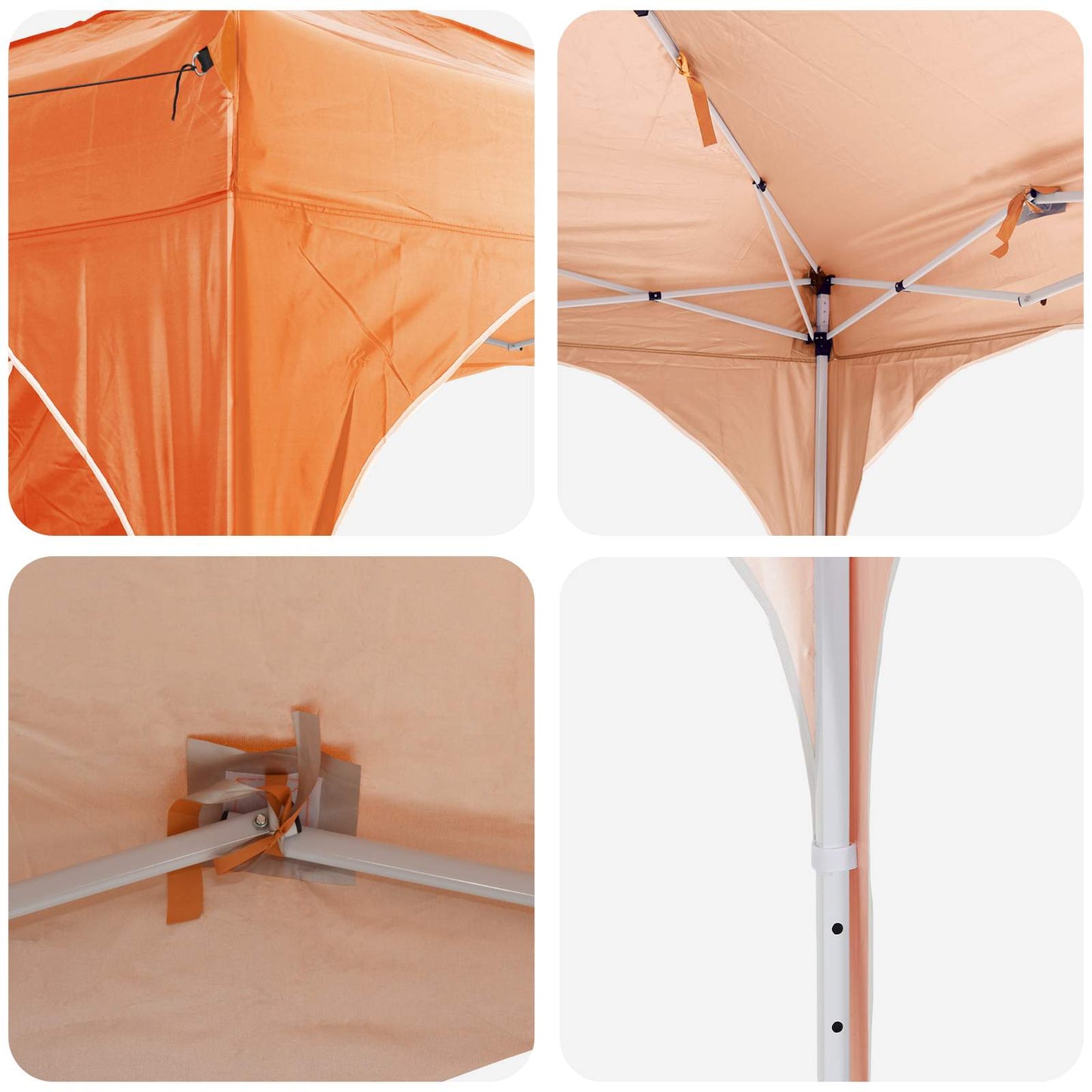 Tenda per feste a pop-up 192 x 192 x 245 cm Arancione