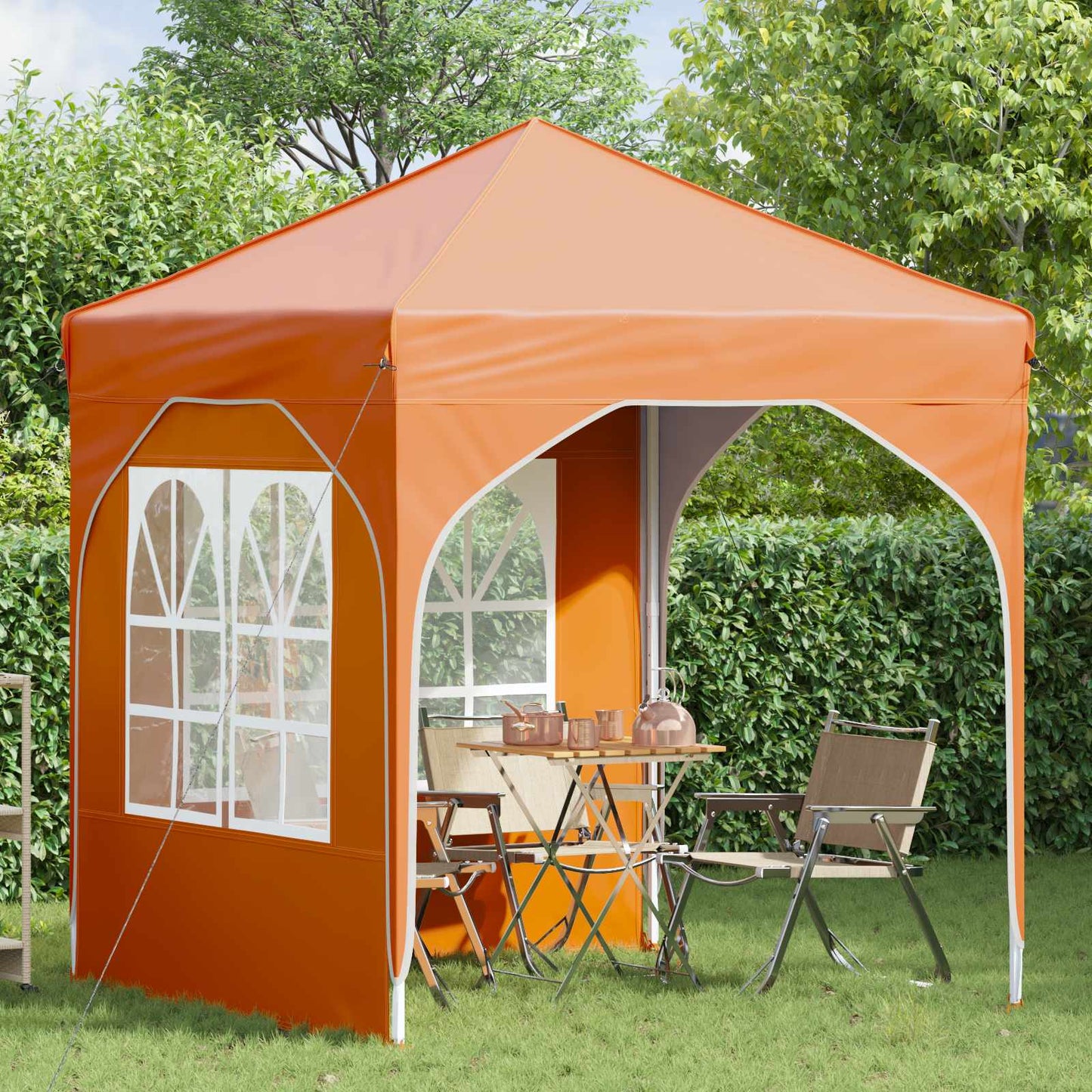 Tenda per feste a pop-up 192 x 192 x 245 cm Arancione | homemem39