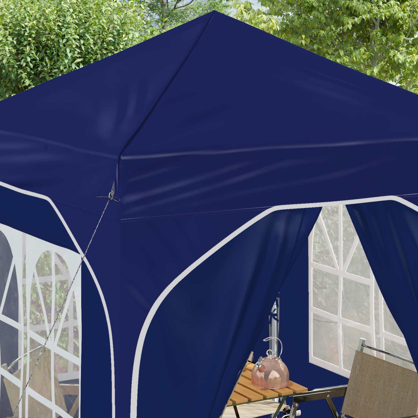 Tenda per feste a pop-up 192 x 192 x 245 cm Blu | homemem39