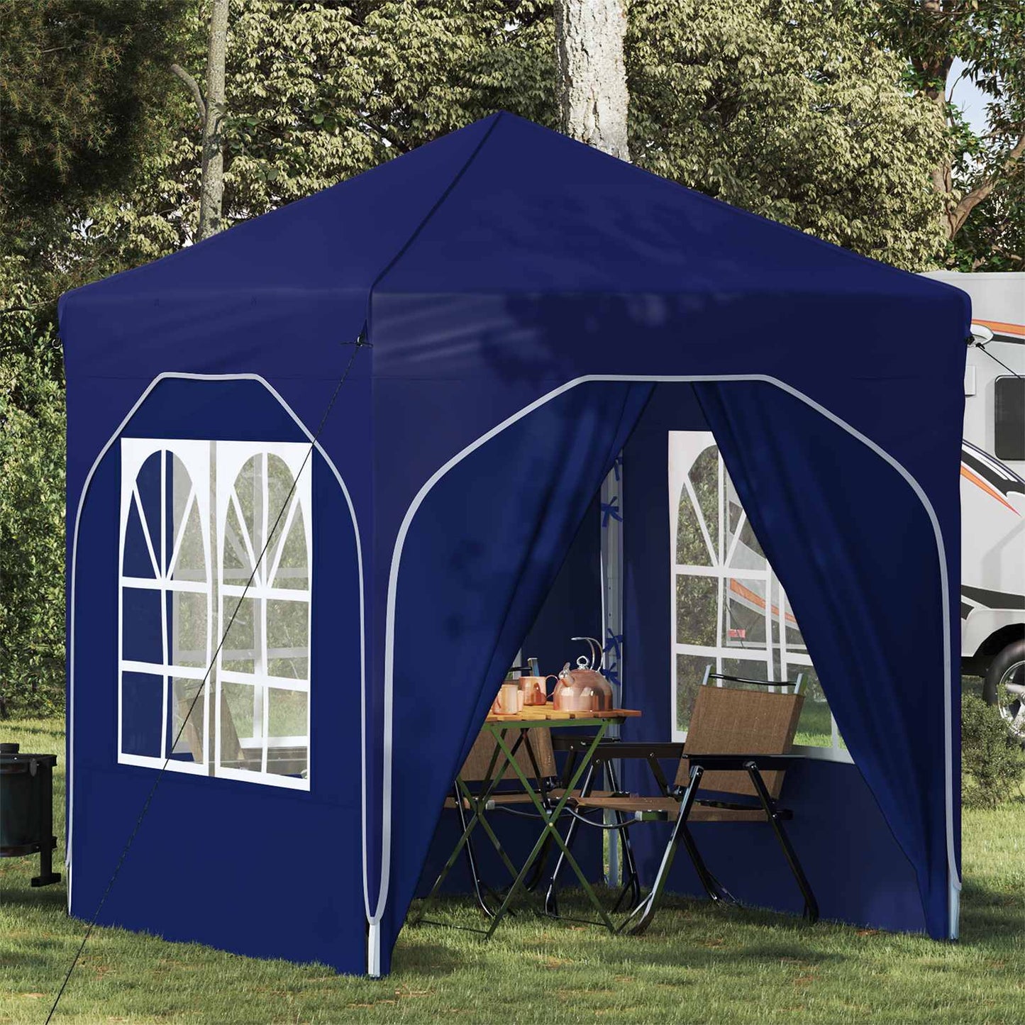 Tenda per feste a pop-up 192 x 192 x 245 cm Blu | homemem39