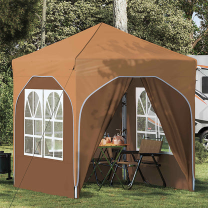 Tenda per feste a pop-up 192 x 192 x 245 cm Beige | homemem39