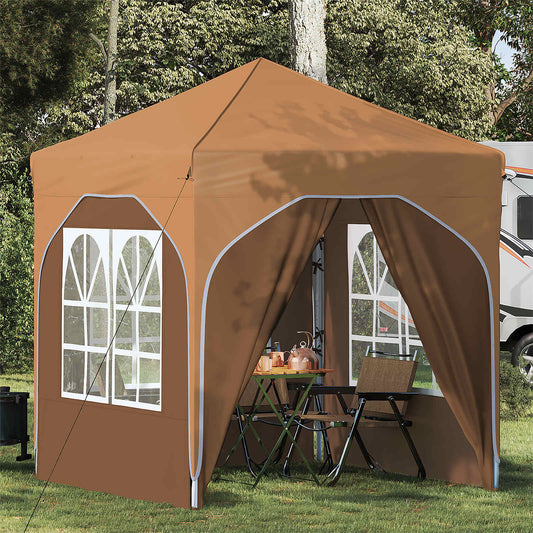 Tenda per feste a pop-up 192 x 192 x 245 cm Beige | homemem39