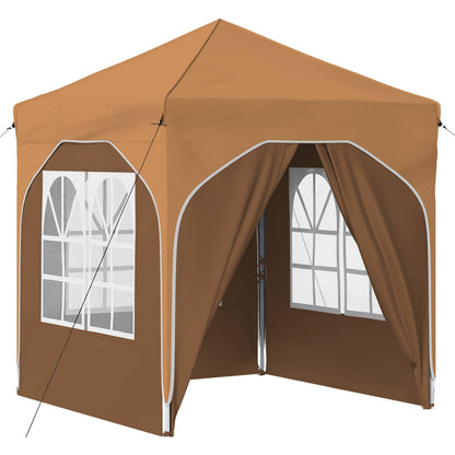 Tenda per feste a pop-up 192 x 192 x 245 cm Beige | homemem39
