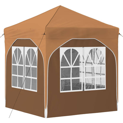 Tenda per feste a pop-up 192 x 192 x 245 cm Beige | homemem39