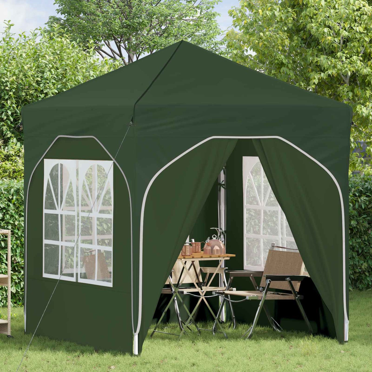 Tenda per feste a pop-up 192 x 192 x 245 cm Verde