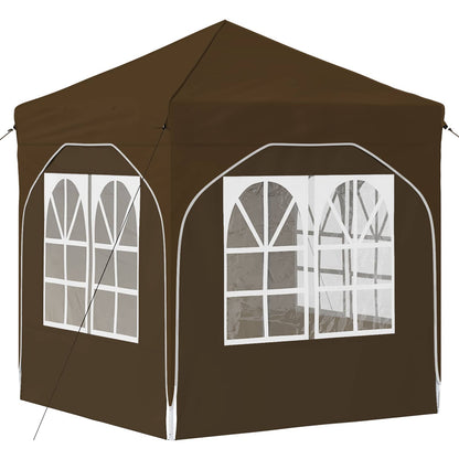 Tenda per feste a pop-up 192 x 192 x 245 cm Tortora | homemem39