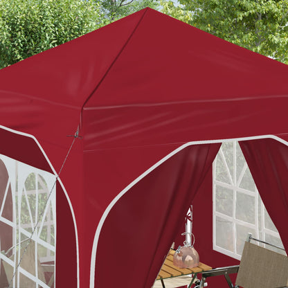Tenda per feste a pop-up 192 x 192 x 245 cm Borgogna | homemem39