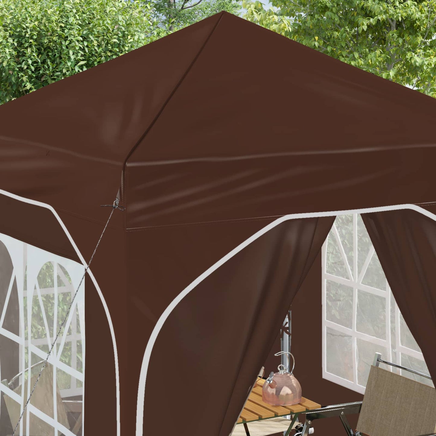 Tenda per feste a pop-up 192 x 192 x 245 cm Marrone | homemem39