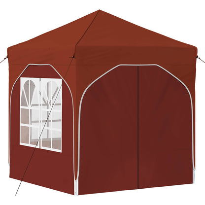 Tenda per feste a pop-up 192 x 192 x 245 cm Terracotta | homemem39