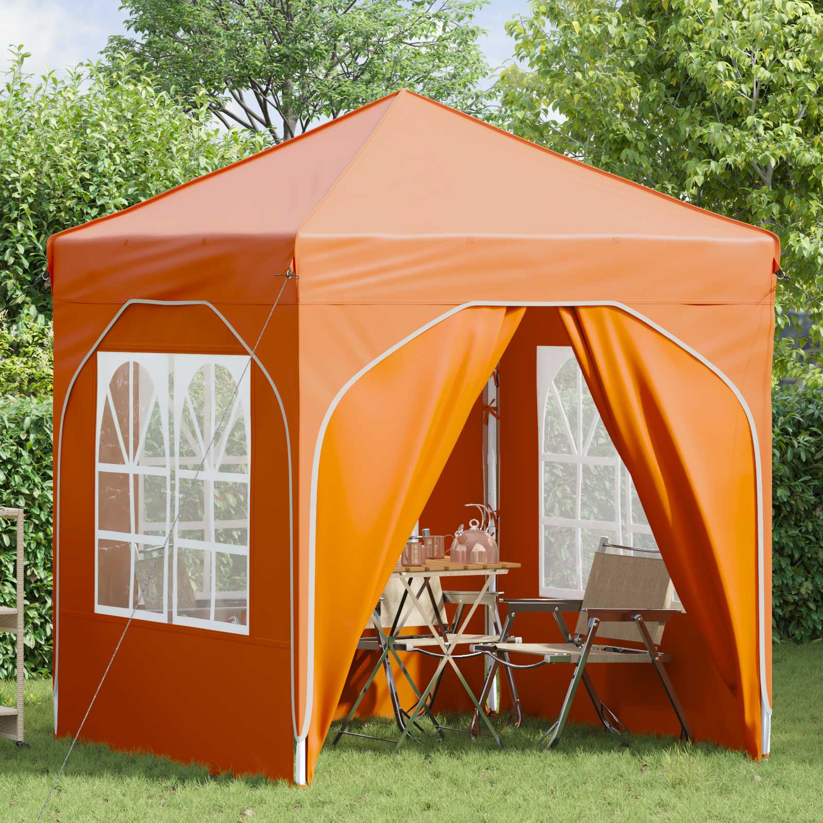 Tenda per feste a pop-up 192 x 192 x 245 cm Arancione | homemem39