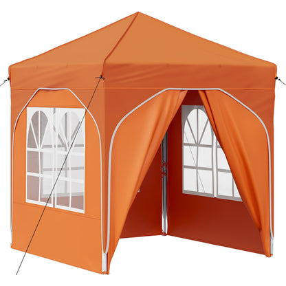 Tenda per feste a pop-up 192 x 192 x 245 cm Arancione | homemem39