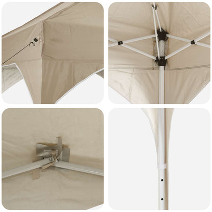 Tenda per feste a pop-up 290 x 290 x 245 cm Crema | homemem39