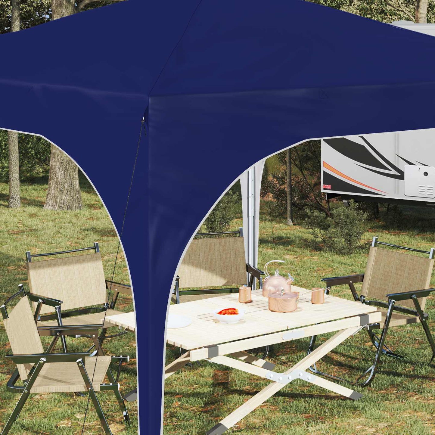 Tenda per feste a pop-up 290 x 290 x 245 cm Blu | homemem39