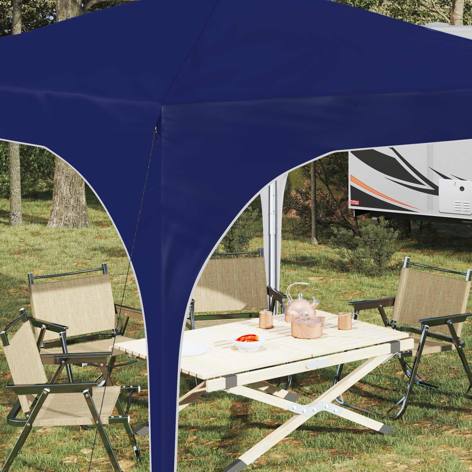 Tenda per feste a pop-up 290 x 290 x 245 cm Blu | homemem39