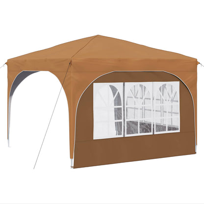 Tenda per feste a pop-up 290 x 290 x 245 cm Beige | homemem39