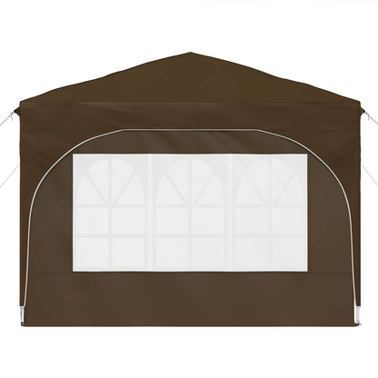 Tenda per feste a pop-up 290 x 290 x 245 cm Tortora