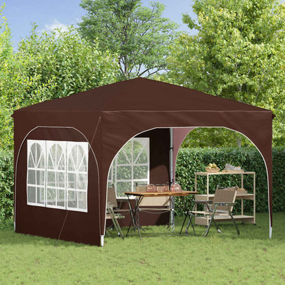 Tenda per feste a pop-up 290 x 290 x 245 cm Marrone | homemem39